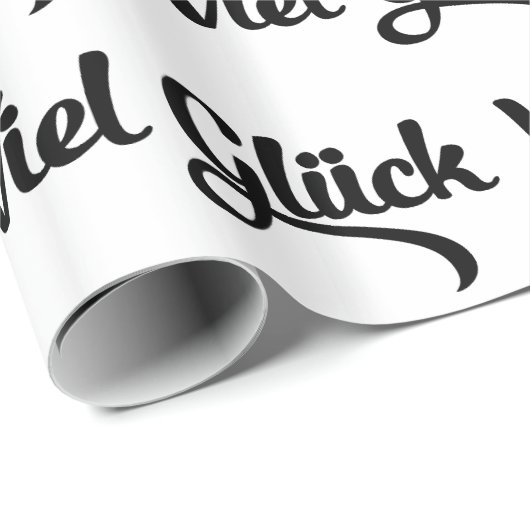Viel Glück | Veel succes in het Duits Cadeaupapier (Rol Hoek)