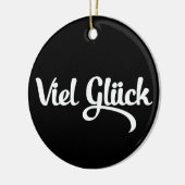 Viel Glück | Veel succes in het Duits Keramisch Ornament (Links)