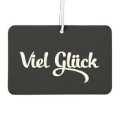 Viel Glück | Veel succes in het Duits Luchtverfrisser (Achterkant)
