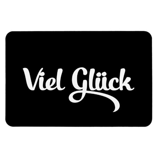 Viel Glück | Veel succes in het Duits Magneet (Horizontaal)