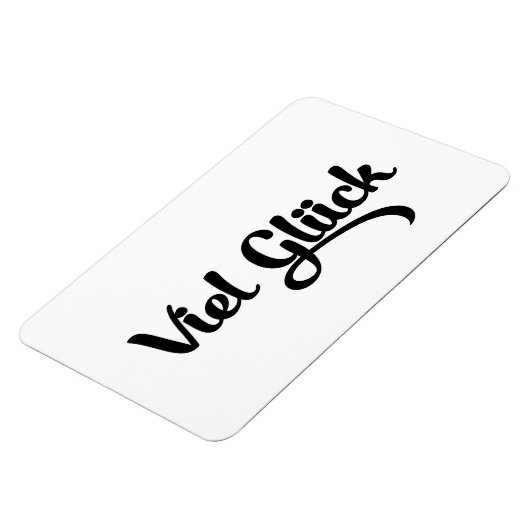 Viel Glück | Veel succes in het Duits Magneet (Linkerzijde)