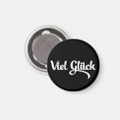 Viel Glück | Veel succes in het Duits Magneet (Voorkant / Achterkant)
