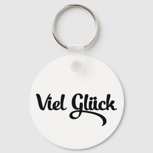 Viel Glück | Veel succes in het Duits Sleutelhanger (Voorkant)