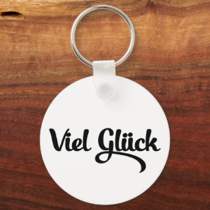 Viel Glück   Veel succes in het Duits Sleutelhanger