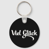 Viel Glück | Veel succes in het Duits Sleutelhanger (Achterkant)
