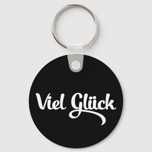 Viel Glück | Veel succes in het Duits Sleutelhanger (Achterkant)