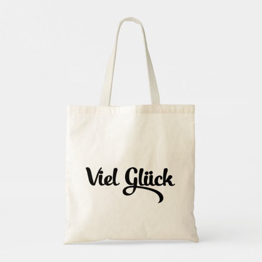 Viel Glück | Veel succes in het Duits Tote Bag (Achterkant)
