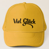 Viel Glück | Veel succes in het Duits Trucker Pet (Voorkant)