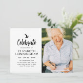 Viel haar prachtige Memorial Modern Photo voor het Kaart (Staand voorkant)