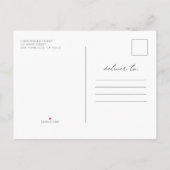 Viel haar prachtige, moderne, eenvoudige foto uitnodiging briefkaart (Achterkant)