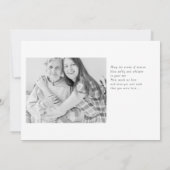 Viel haar verbluffende, eenvoudige moderne foto kaart (Achterkant)