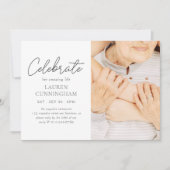 Viel haar verbluffende, eenvoudige moderne foto kaart (Voorkant)