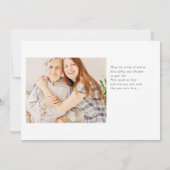 Viel haar verbluffende, eenvoudige moderne foto kaart (Achterkant)