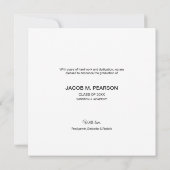 Viel het Afstuderen fotocollage Mannelijke afstude Aankondiging (Achterkant)