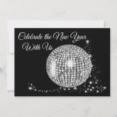 Viel het nieuwjaar met ons spaarzaam disco-bal kaart (Voorkant)