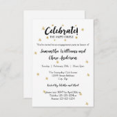 Viel het paar - 3x5 nodigt de Partij van de Overee Kaart (Voorkant / Achterkant)