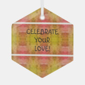 Viel je liefde! glas ornament (Voorkant)