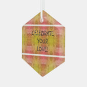 Viel je liefde! glas ornament (Voorkant links)