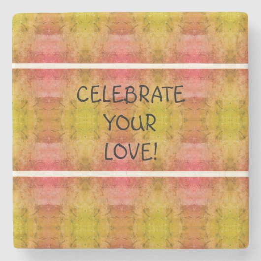 Viel je liefde! stenen onderzetter (Voorkant)