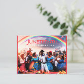 Viel Juneteenth! Briefkaart (Staand voorkant)