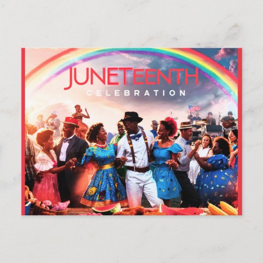 Viel Juneteenth! Briefkaart (Voorkant)