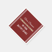 Viel! Mastergraad! Graduation Party Napki Servet (Hoek)