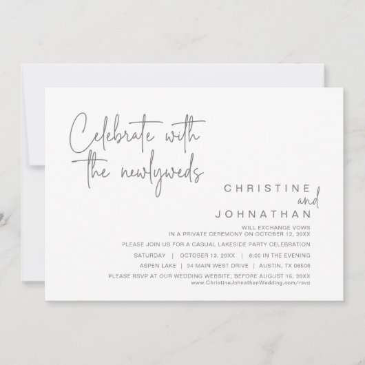 Viel met de newlyweds, bruiloft in kaart (Voorkant)