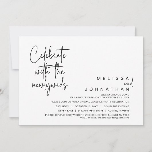 Viel met de newlyweds, bruiloft in kaart (Voorkant)