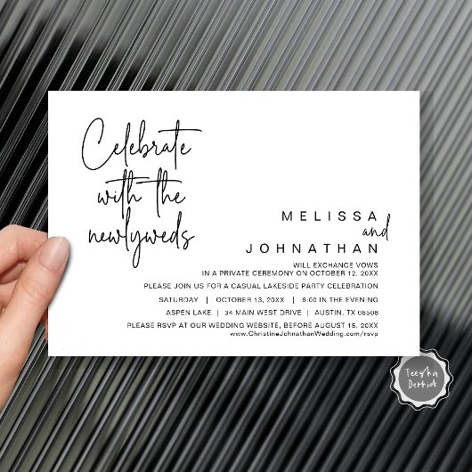 Viel met de newlyweds, bruiloft in kaart