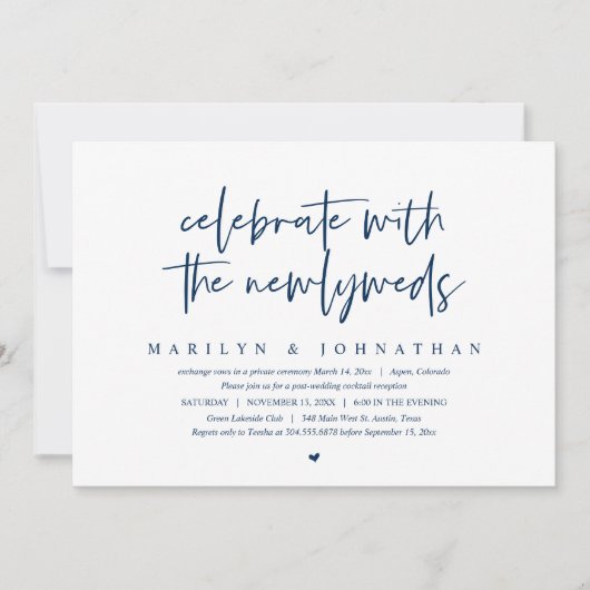 Viel met de newlyweds, bruiloft in kaart (Voorkant)