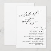 Viel met de newlyweds, weddenschap kaart (Voorkant / Achterkant)