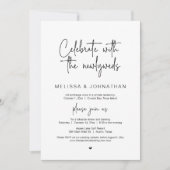 Viel met de newlyweds, weddenschap kaart (Voorkant)