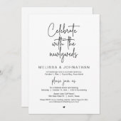 Viel met de newlyweds, weddenschap kaart (Voorkant / Achterkant)