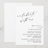 Viel met de newlyweds, weddenschap kaart (Voorkant / Achterkant)