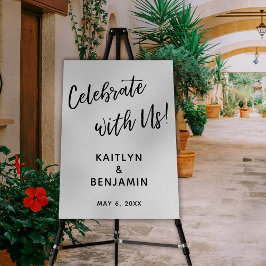 Viel met ons! Eenvoudige Typografie Weddenschap