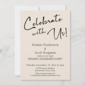 "Viel met ons!" Eenvoudige weduwschap Kaart (Voorkant)