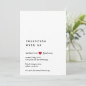 Viel met ons huwelijksuitnodiging kaart (Staand voorkant)