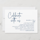 Viel met ons mee, Post Wedding Elopement Party Kaart (Voorkant)