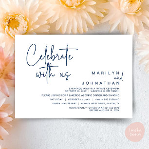 Viel met ons mee, Post Wedding Elopement Party Kaart