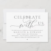 Viel met ons mee, Wedding Elopement Dinner Kaart (Voorkant)