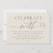 Viel met ons mee, Wedding Elopement Dinner Kaart (Voorkant)