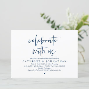 Viel met ons mee, Wedding Rehearsal Dinner Invita Kaart
