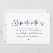 Viel met ons mee, Wedding Rehearsal Dinner Invita Kaart (Voorkant)