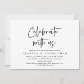 Viel met ons mee, Wedding Rehearsal Dinner Kaart (Voorkant)