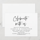 Viel met ons mee, Wedding Rehearsal Dinner Kaart (Voorkant / Achterkant)