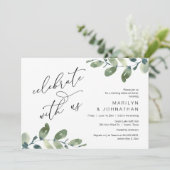 Viel met ons mee, Wedding Rehearsal Dinner Kaart (Staand voorkant)