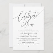 Viel met ons mee, Wedding Rehearsal Dinner Kaart (Voorkant)