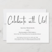 Viel met ons! Moderne handschriftafbeelding Kaart (Voorkant)