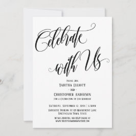 Viel met ons samen werken Zwart Script White Kaart