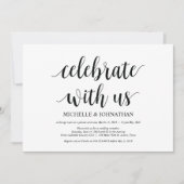 Viel met ons Wedding Elopement nodigt uit Kaart (Voorkant)